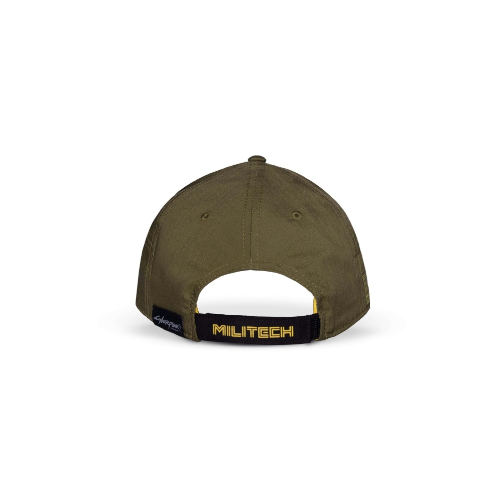 Cyberpunk 2077 - Militech 7Panel Adjustable cap - Olive green